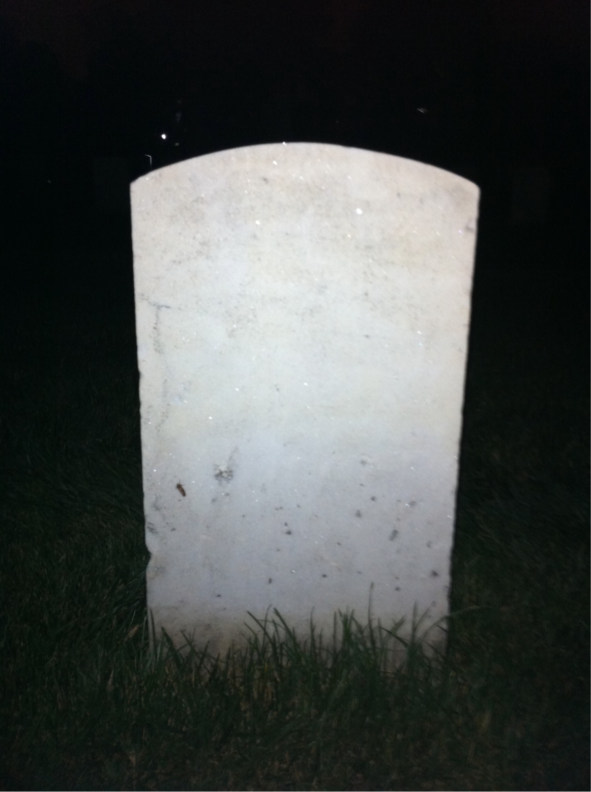 Back of headstone — Charles Morgan