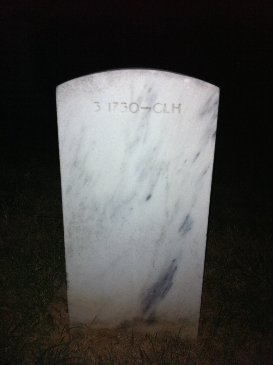 Back of headstone — Ann Allen