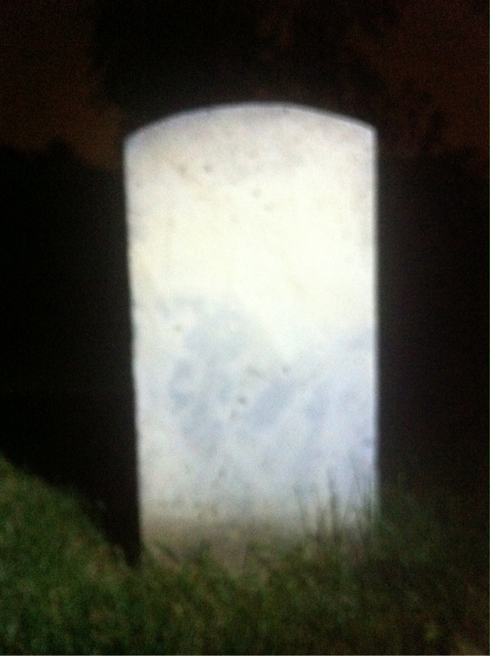 Back of headstone — Wallace Mullin