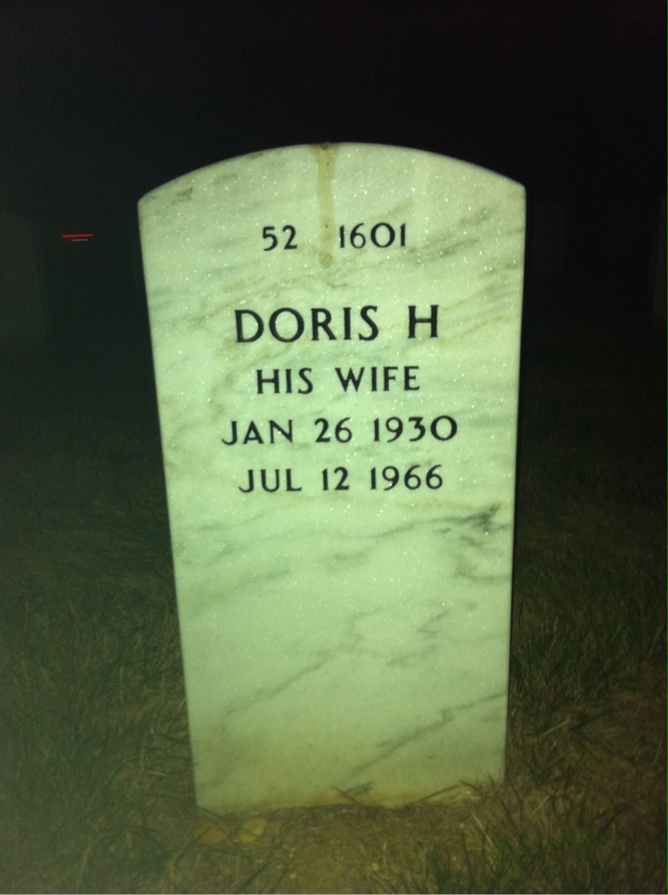 Back of headstone — Joseph Brown