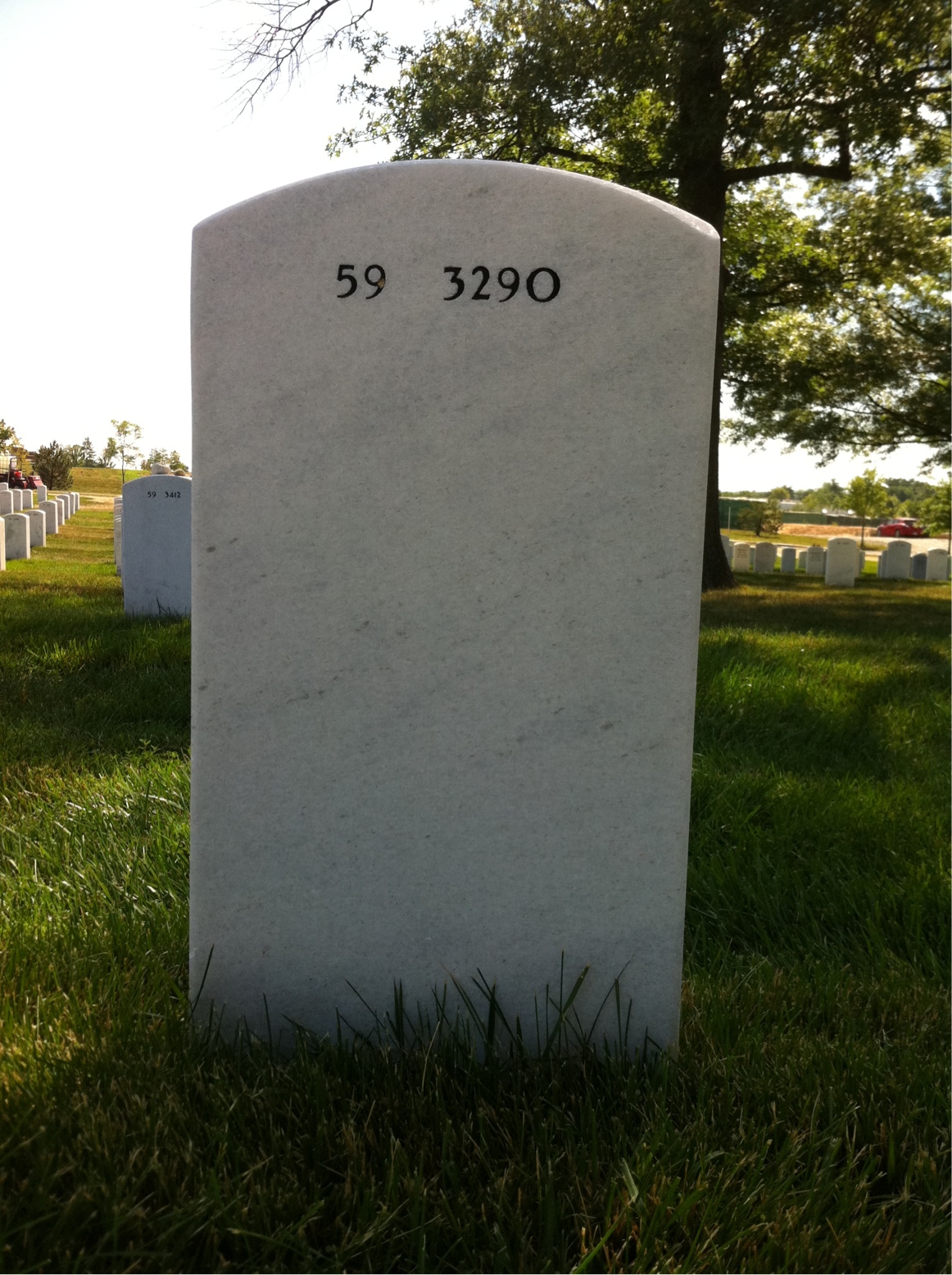 Back of headstone — Kevin Keaney