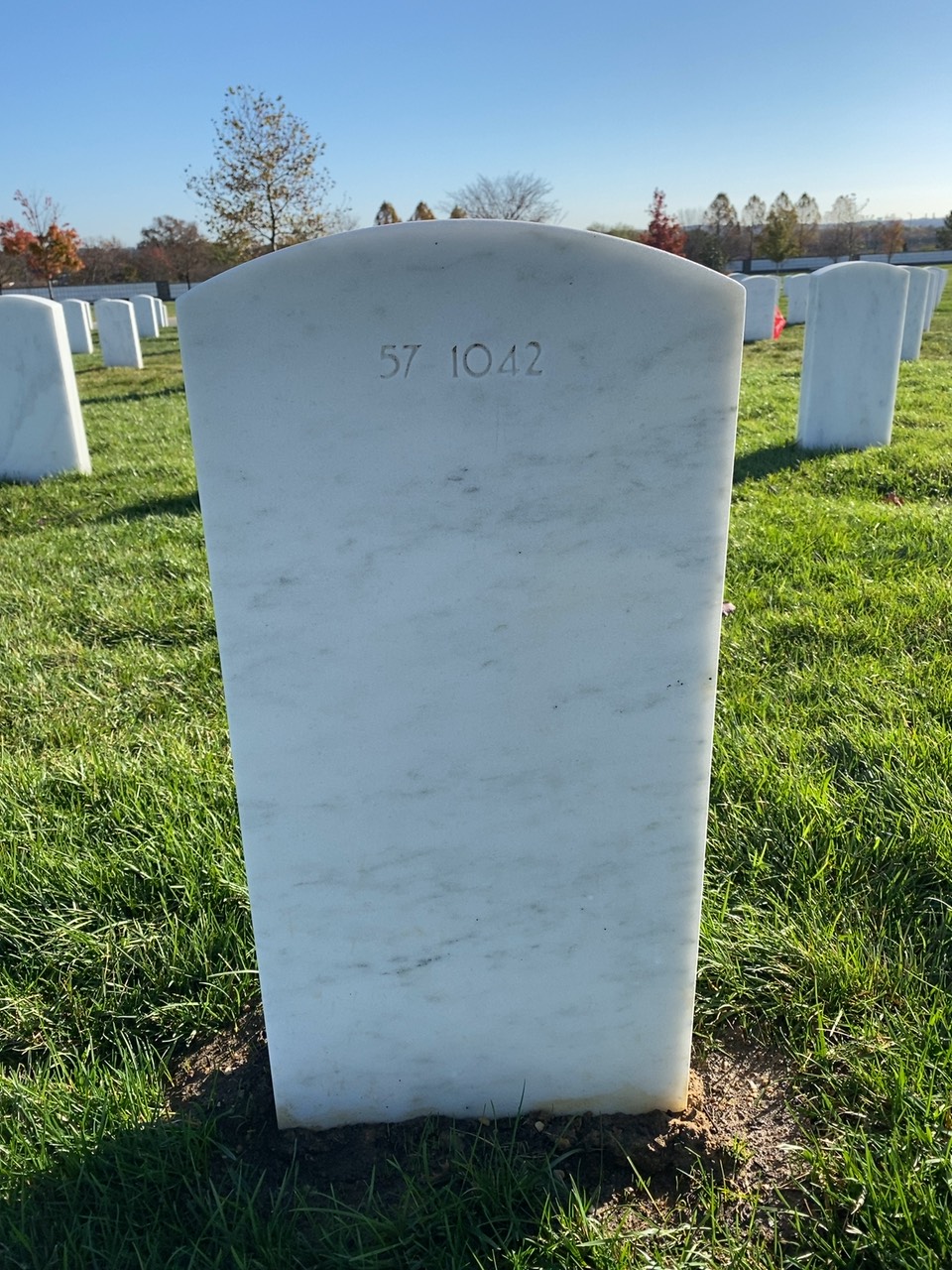 Back of headstone — Antonio Munoz