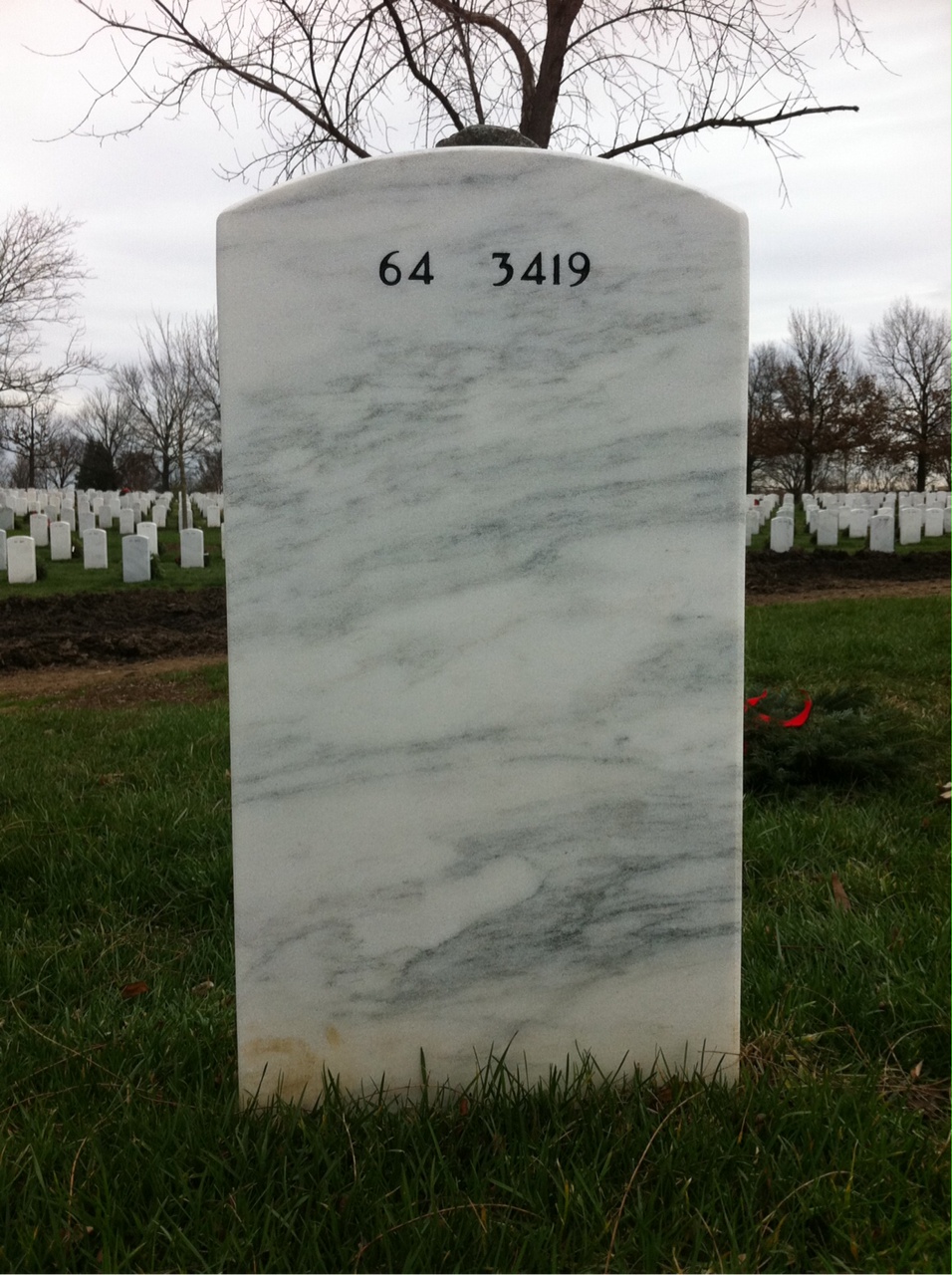 Back of headstone — Albert Joseph Sheehan