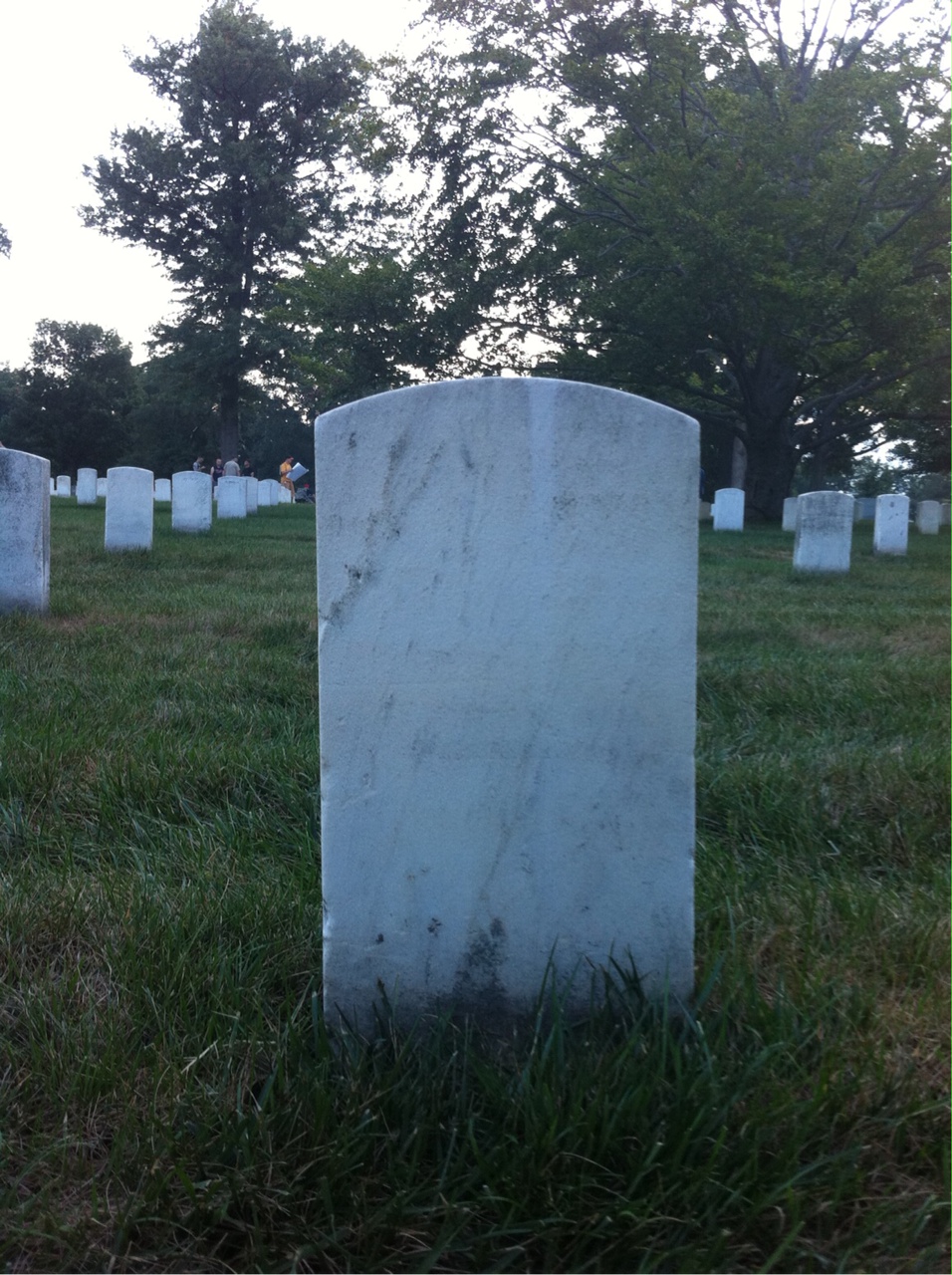 Back of headstone — Clark Arnold