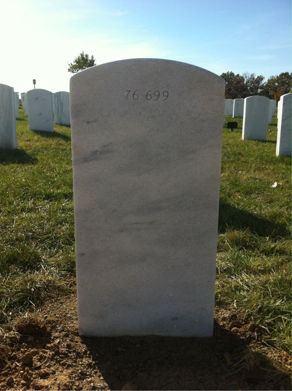 Back of headstone — Fredrick S Pollette