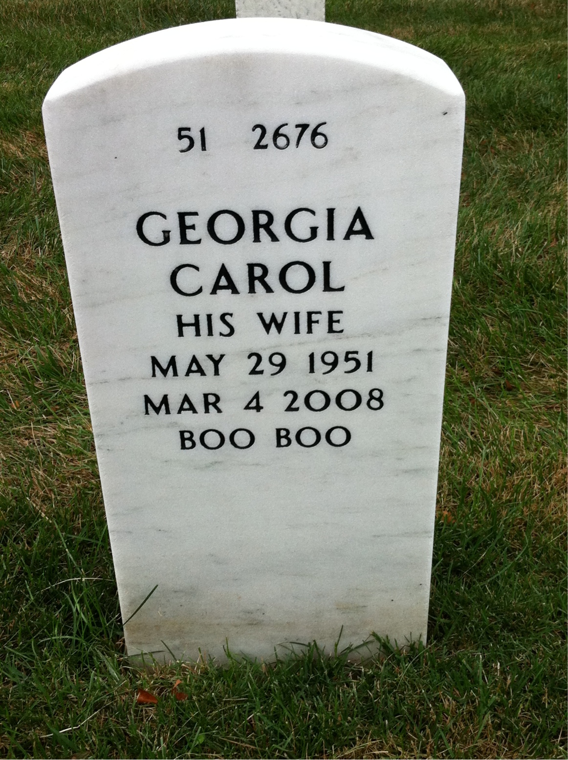 Back of headstone — Wilbert Monette