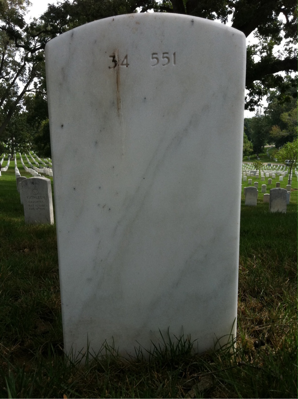 Back of headstone — Raymond Halt