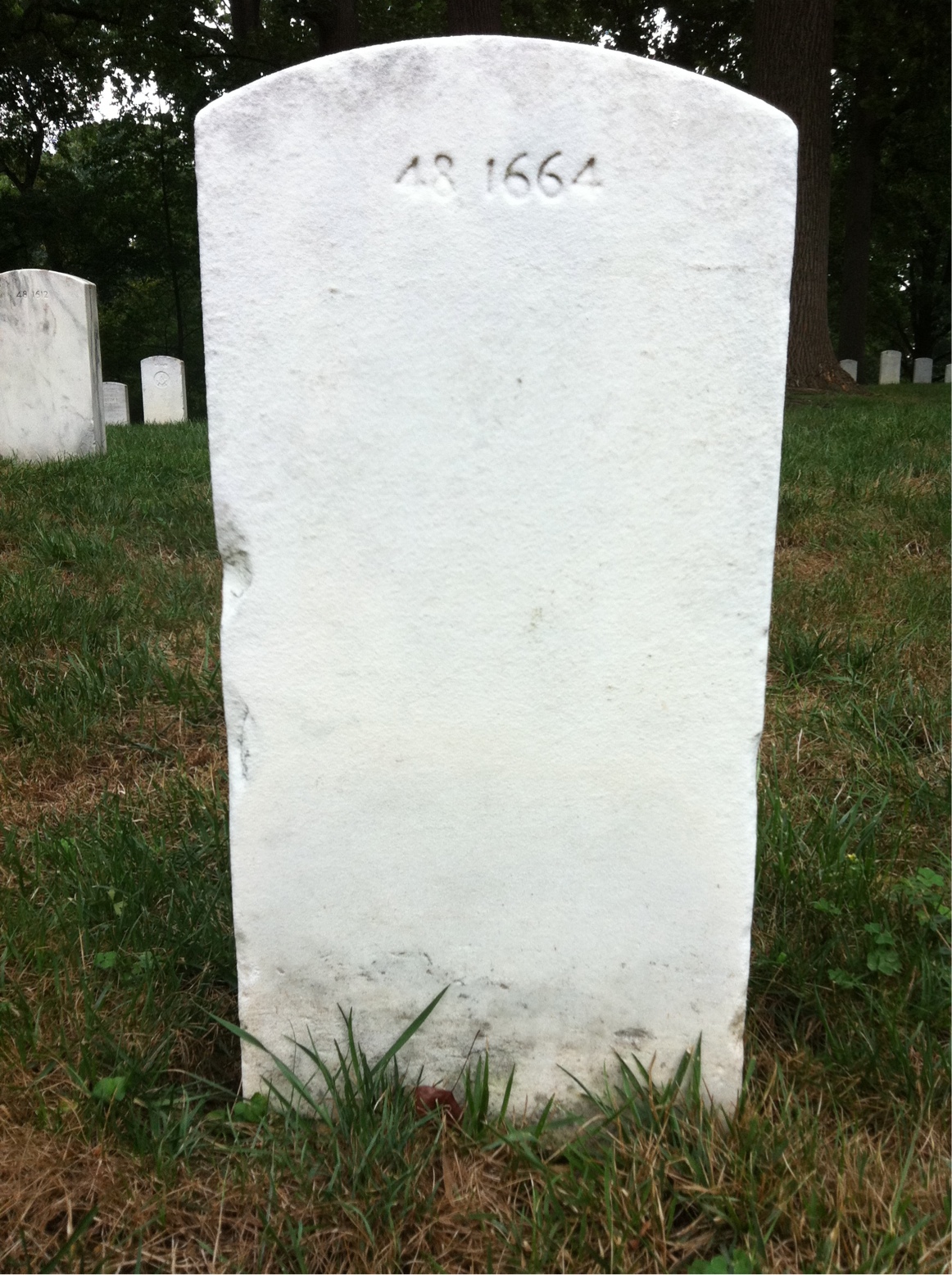 Back of headstone — James Melton