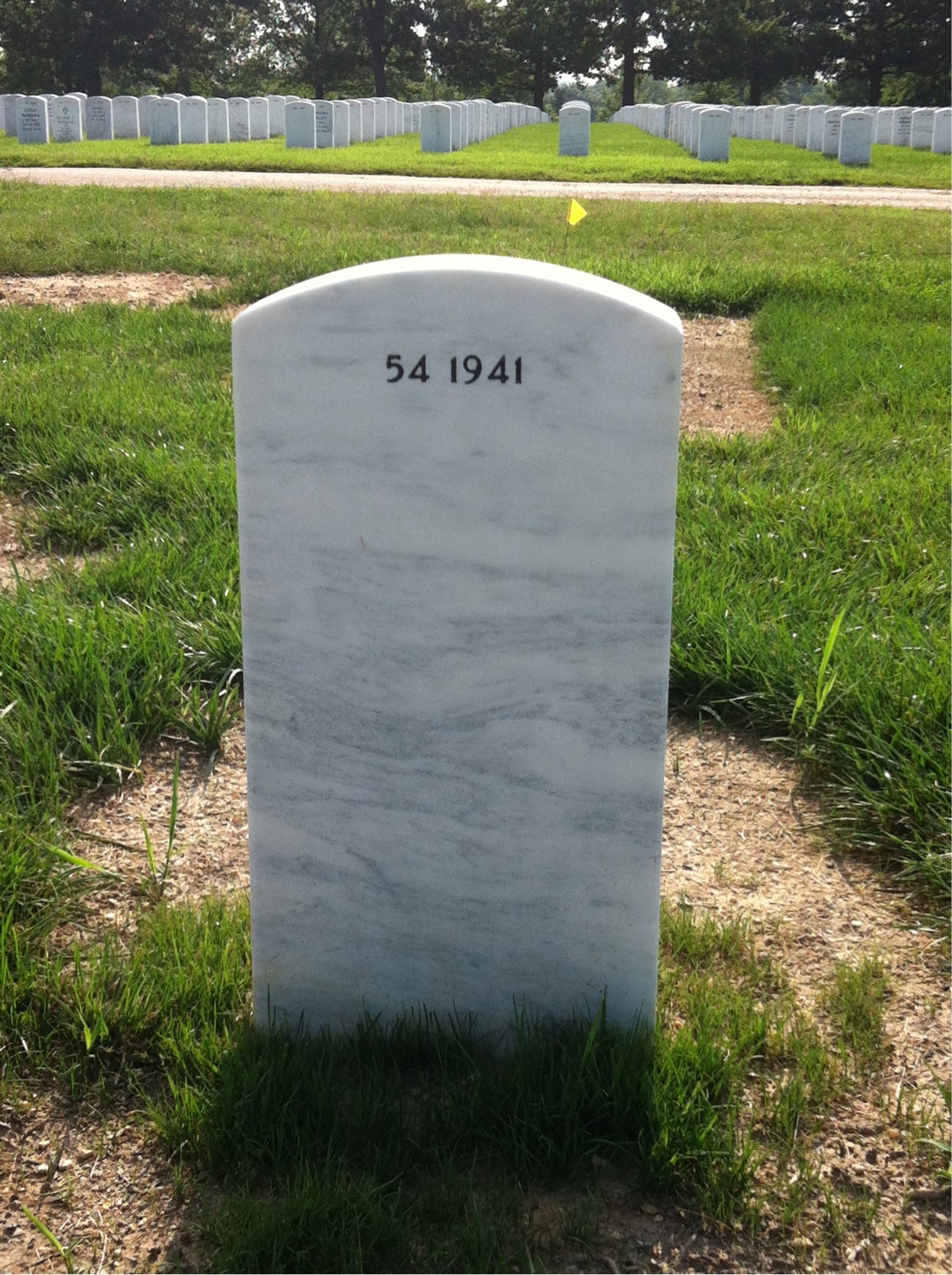 Back of headstone — William Paul Heilman