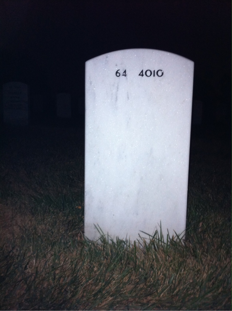 Back of headstone — William Fraser