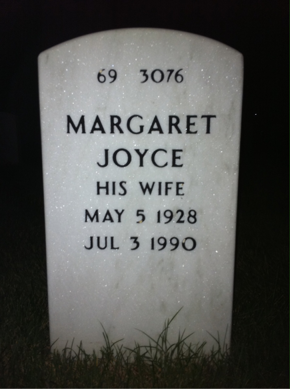 Back of headstone — Lloyd Murdock