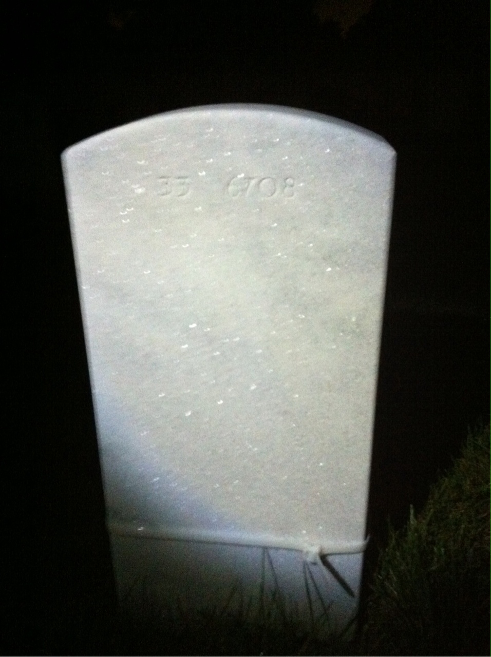 Back of headstone — Andrew Halliday