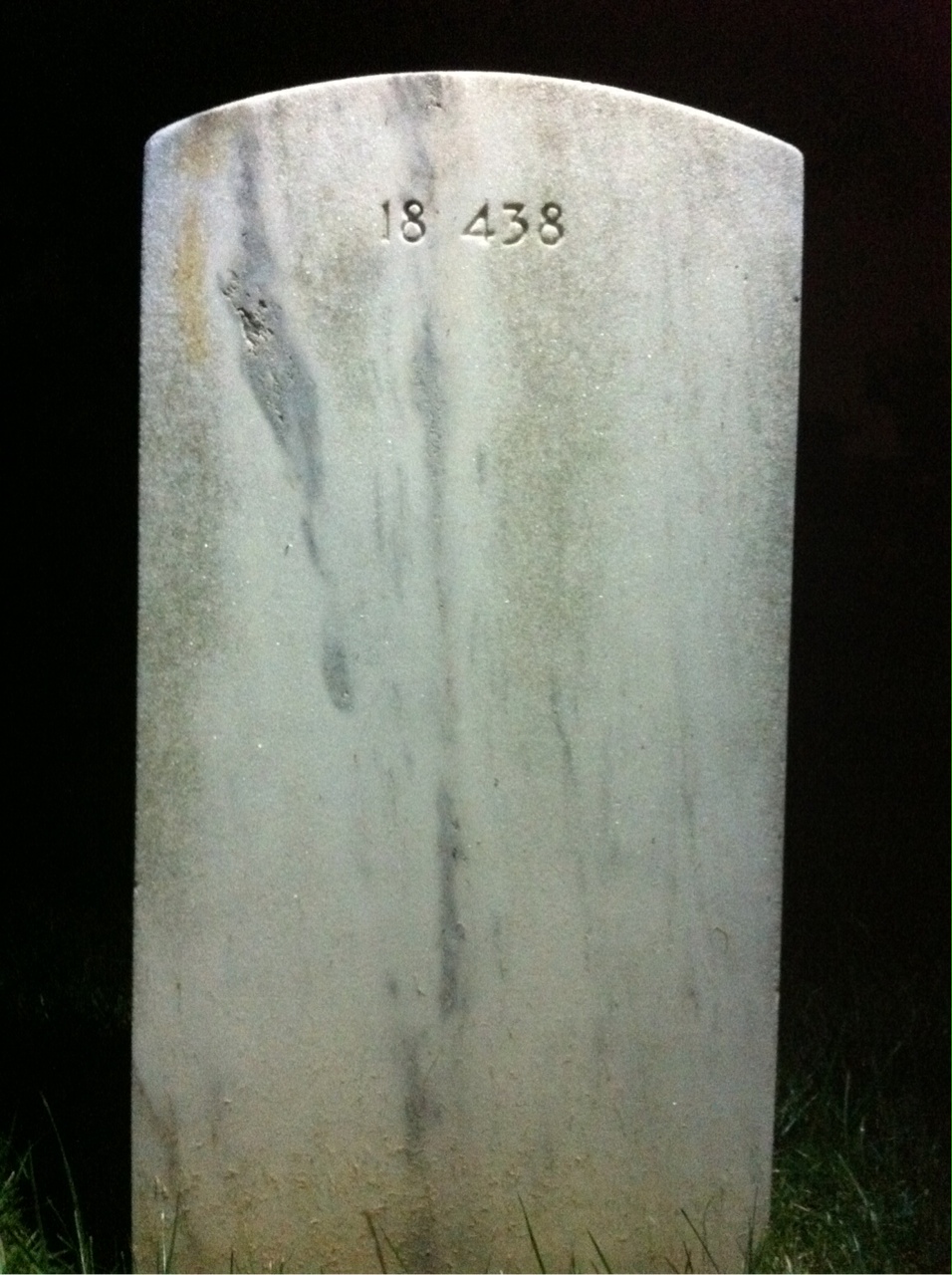 Back of headstone — Oscar Ahlberg