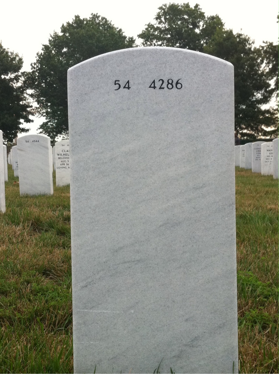 Back of headstone — Nicholas Chronis
