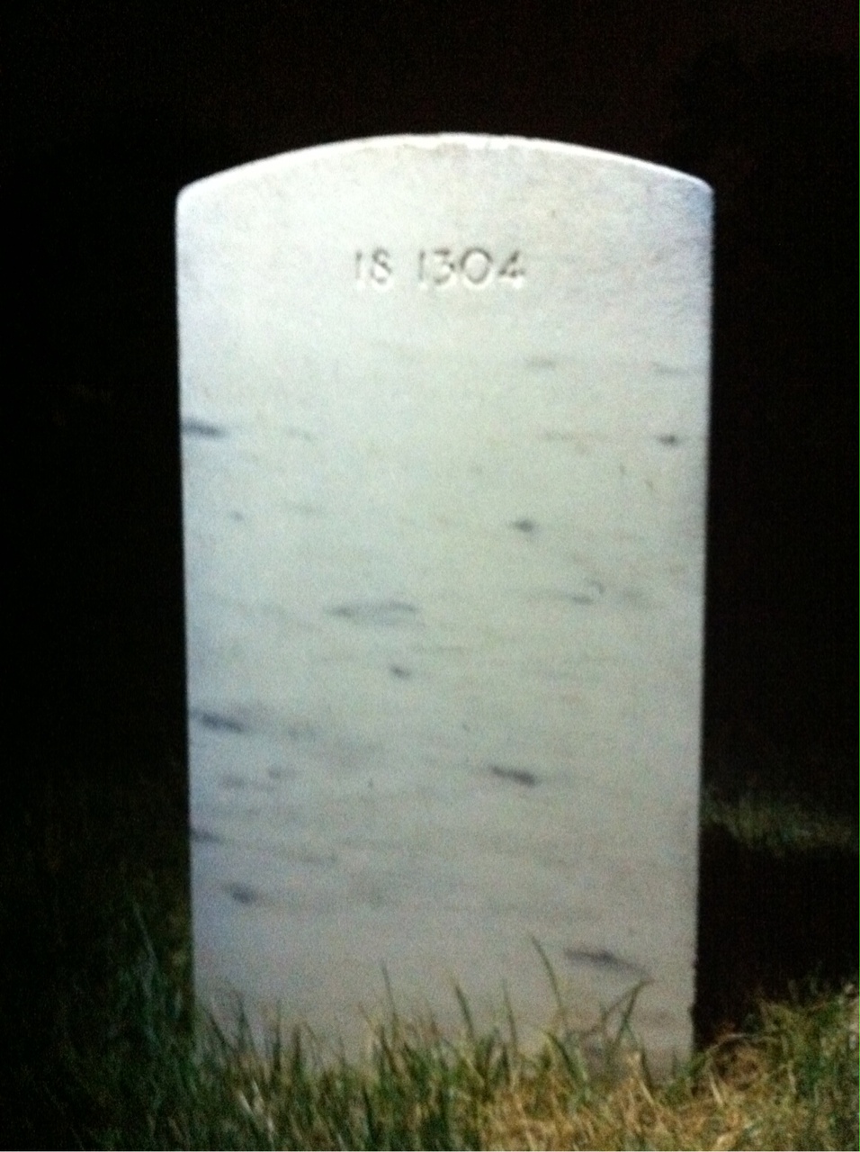Back of headstone — Robert Acuff