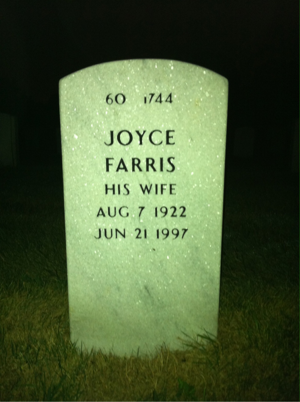 Back of headstone — Stanley Kozlowski