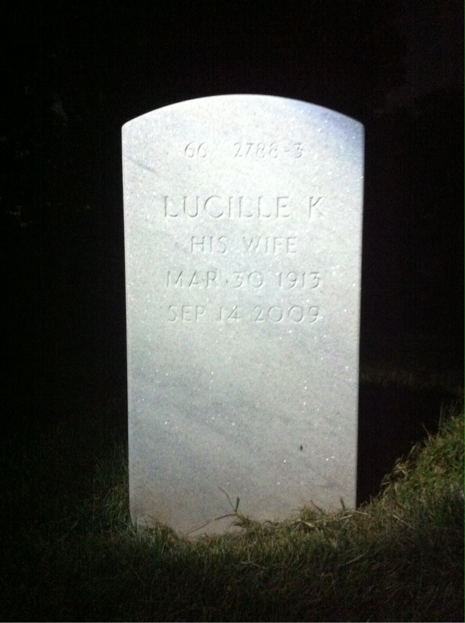Back of headstone — Steven Carter