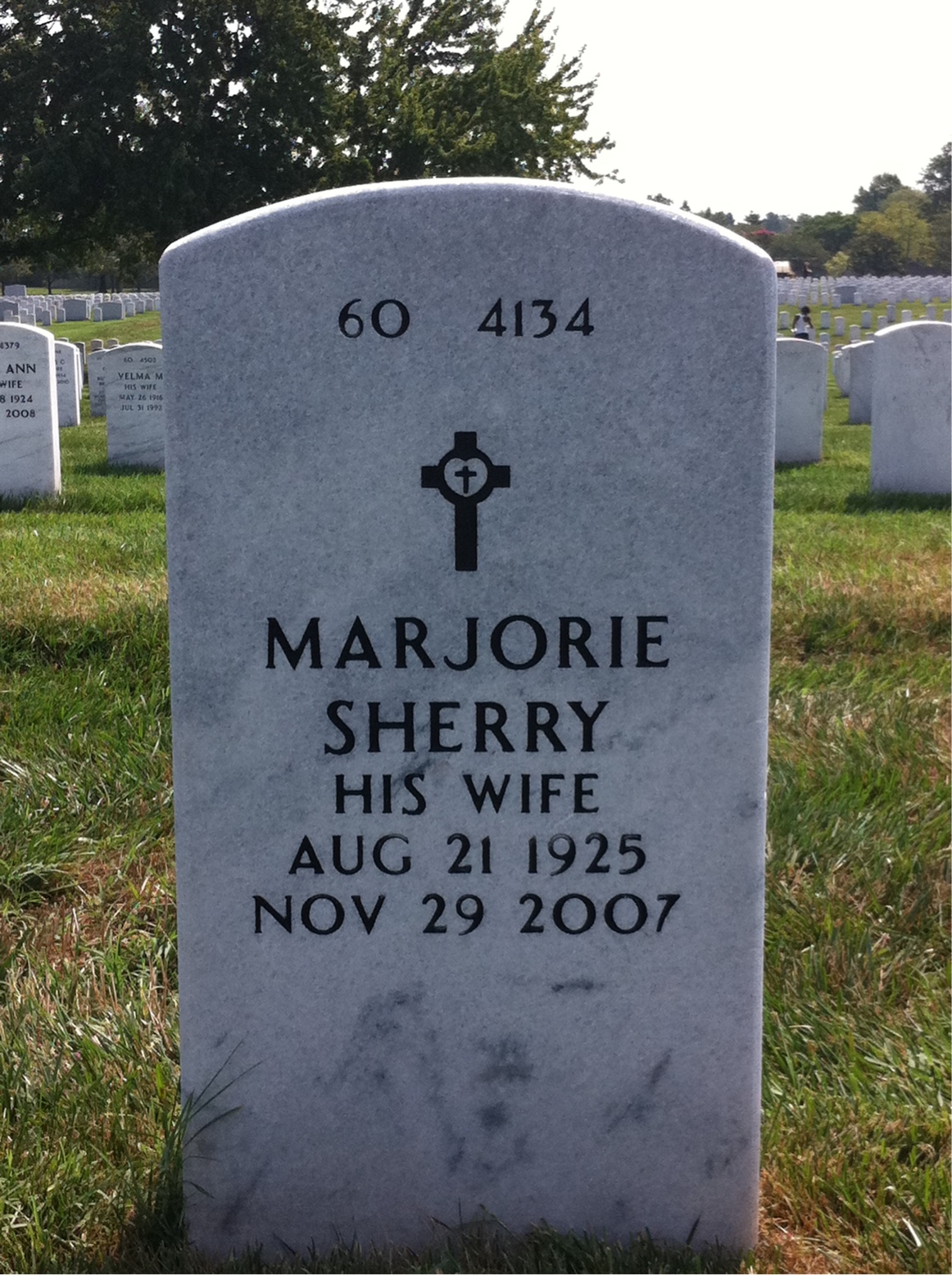 Back of headstone — Herschel Jones