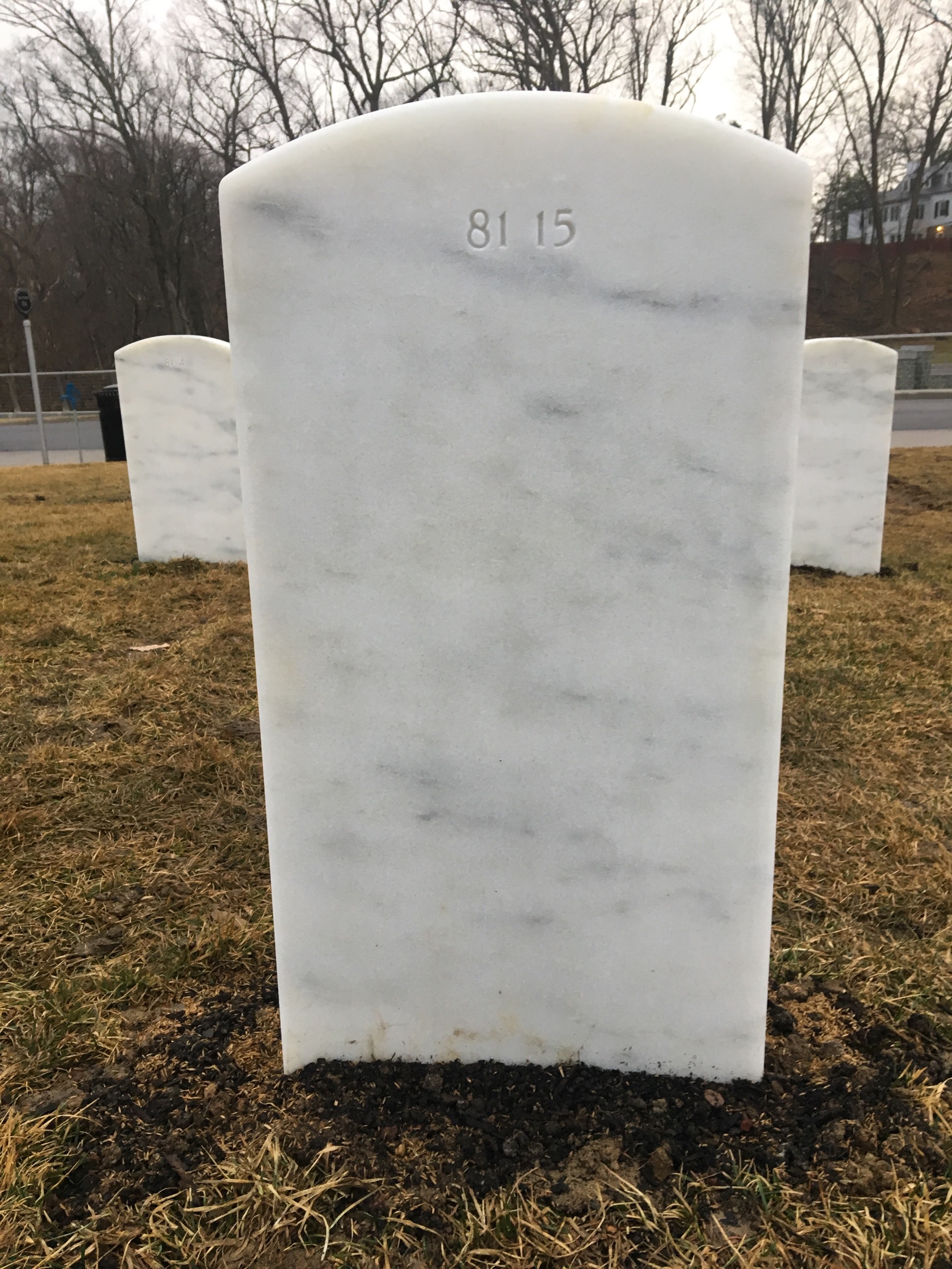 Back of headstone — Charlie C Caldwell