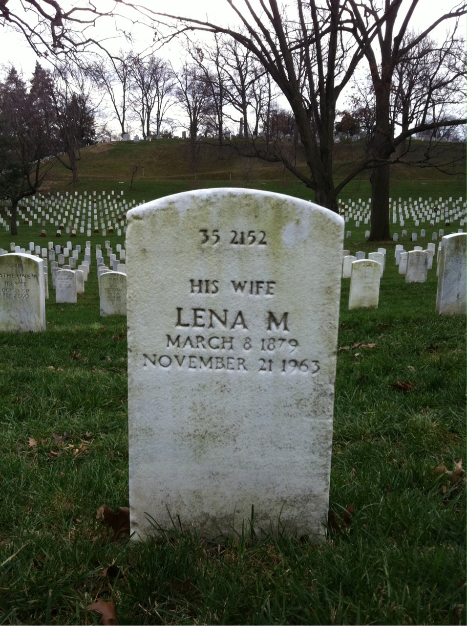 Back of headstone — Charley Ammon