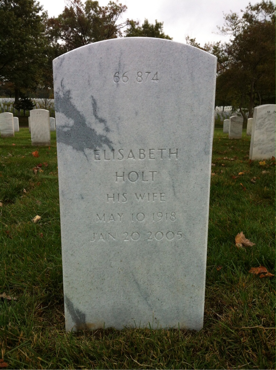 Back of headstone — Earl Browning