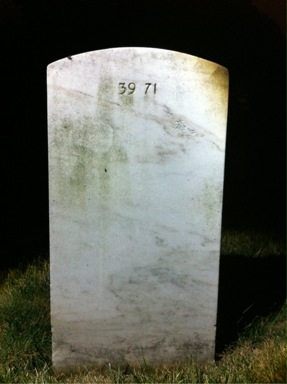 Back of headstone — William Charles Paulus