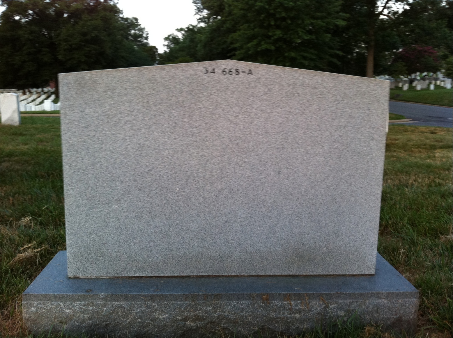 Back of headstone — Steven Bakran