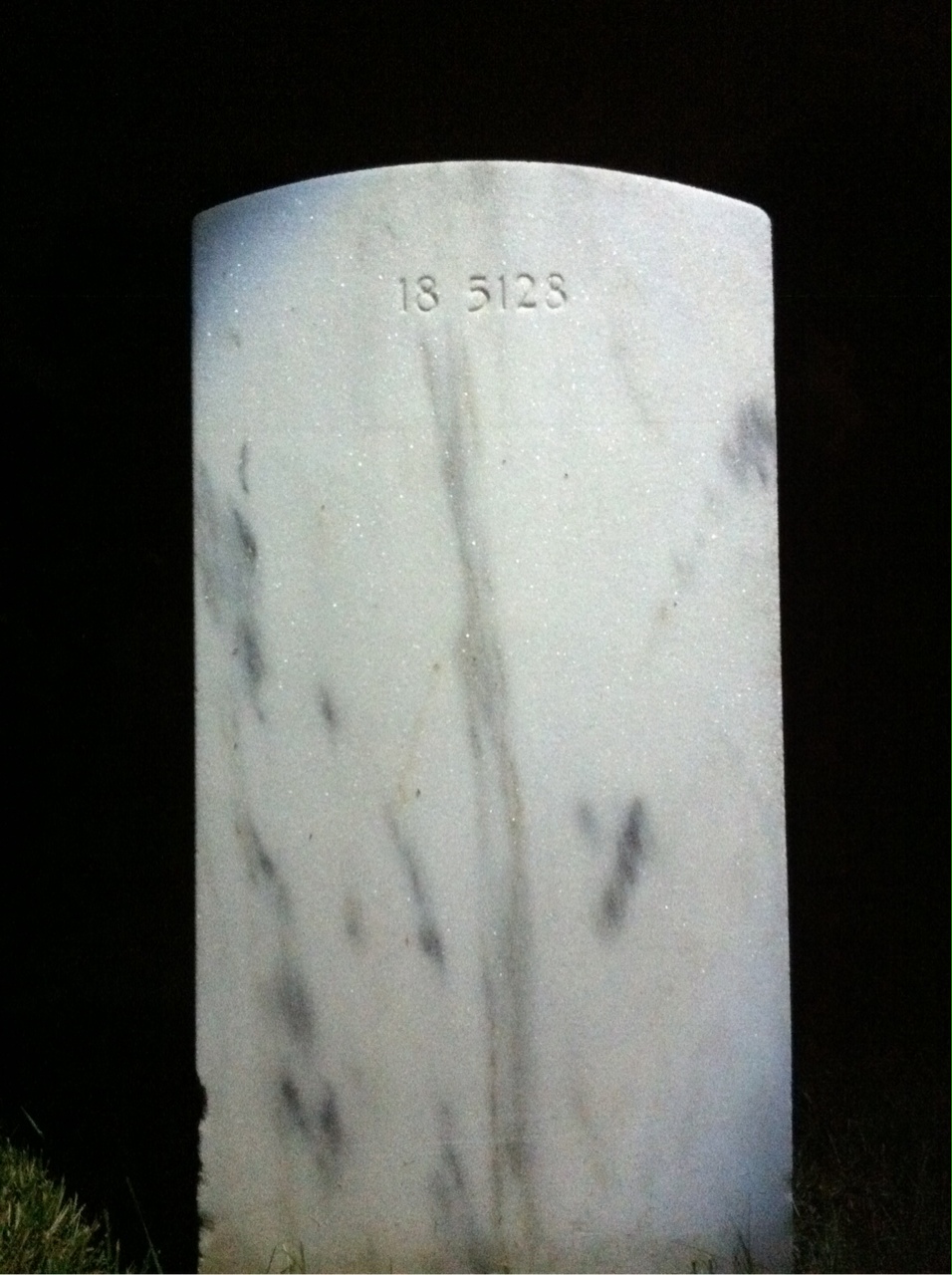 Back of headstone — Arnold Anderson