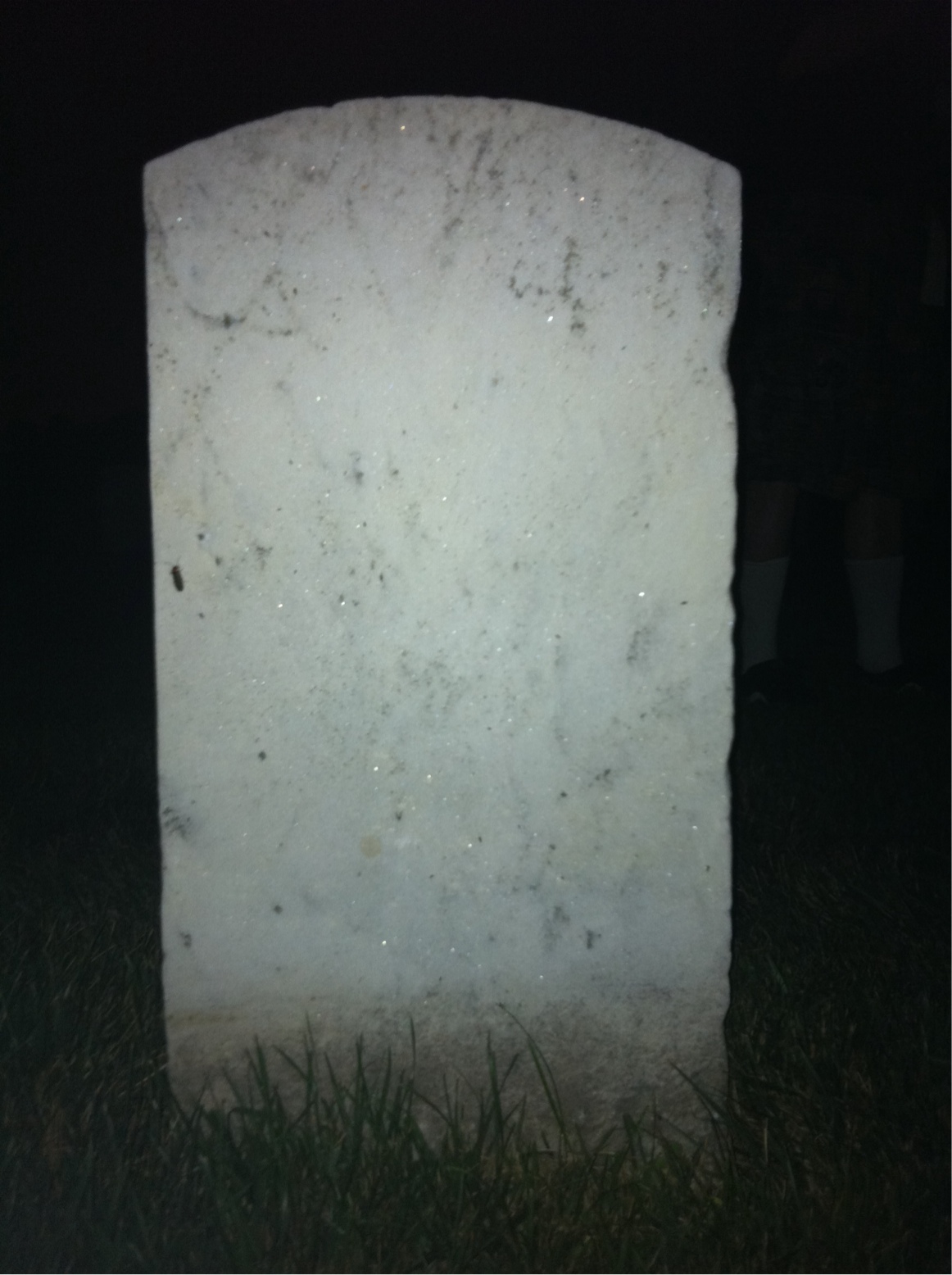 Back of headstone — Arthur Baird