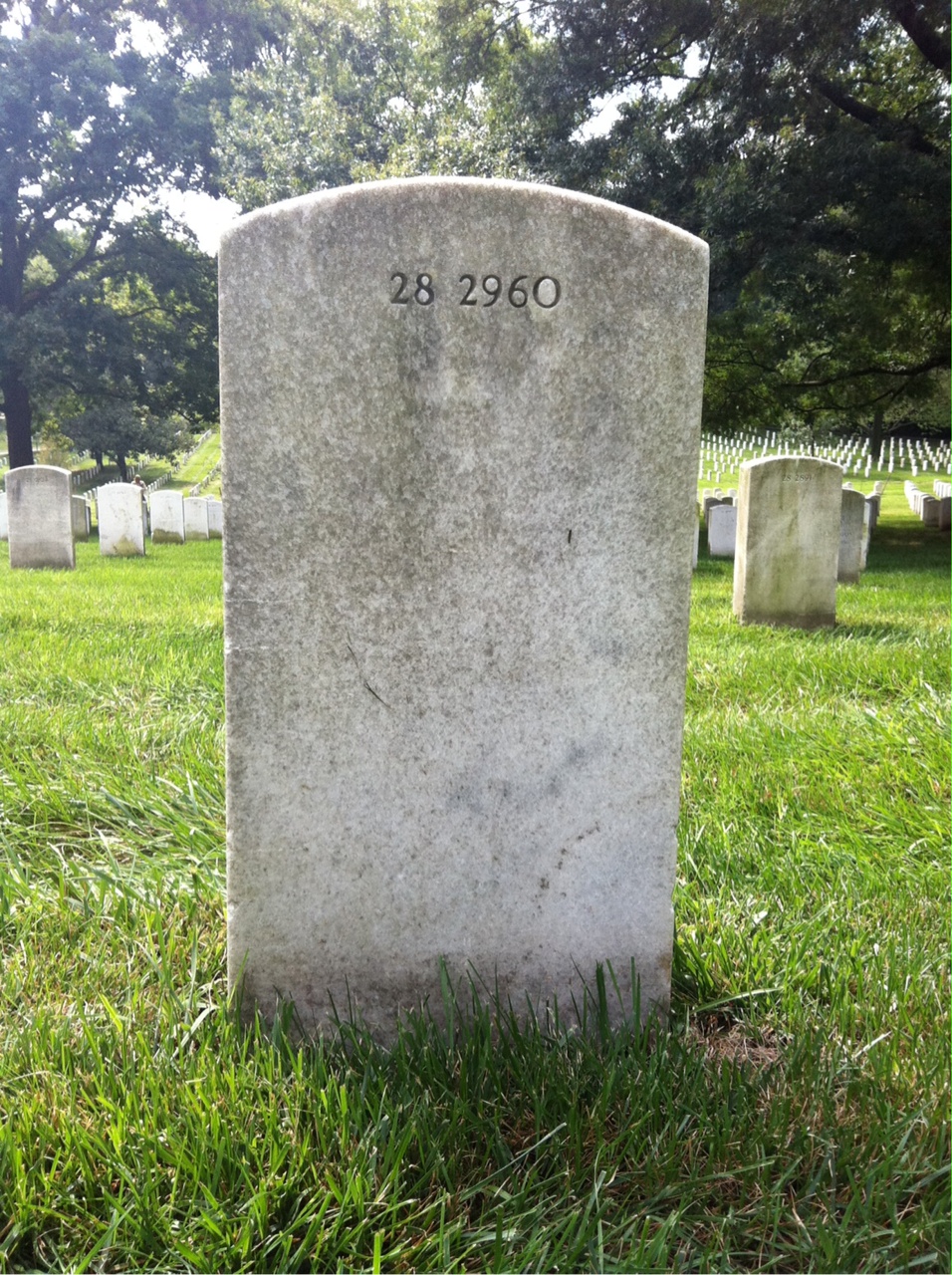 Back of headstone — Dorothy Bacher