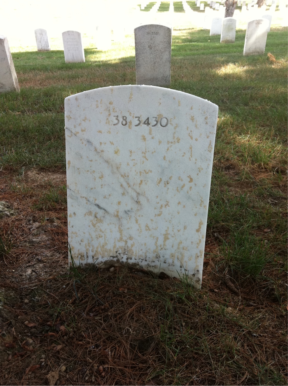 Back of headstone — Edward Mciver