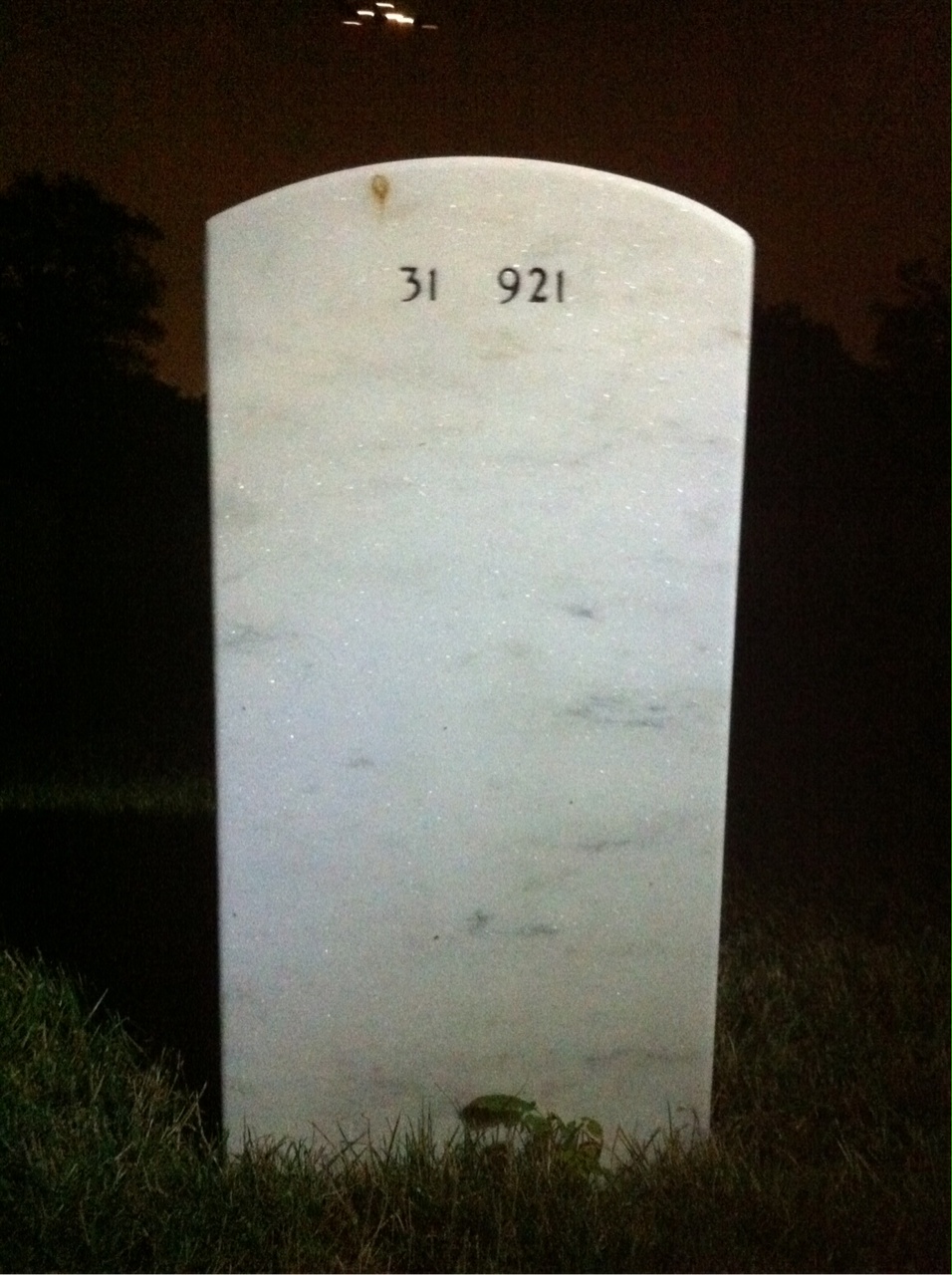 Back of headstone — Edward Mccullough