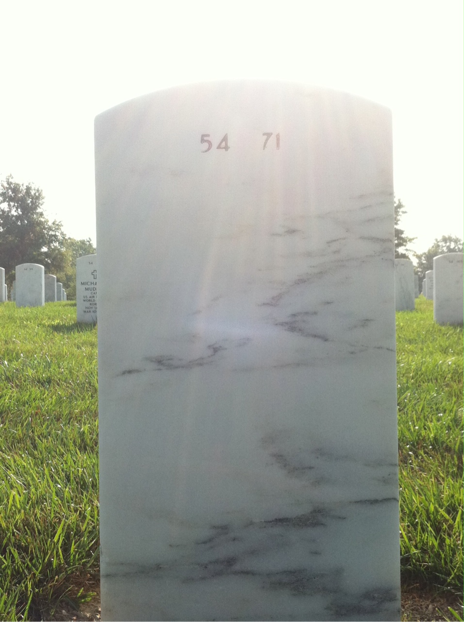 Back of headstone — Robert Ignatovig