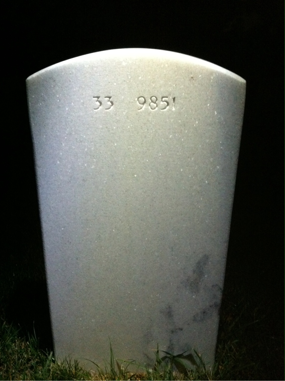 Back of headstone — Daniel Saunto