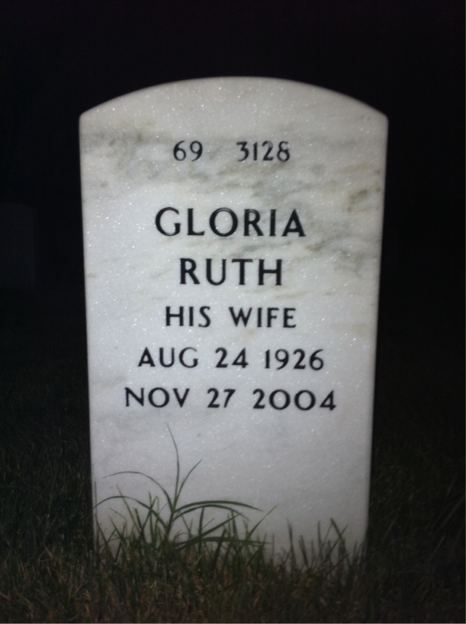 Back of headstone — Charles Crane