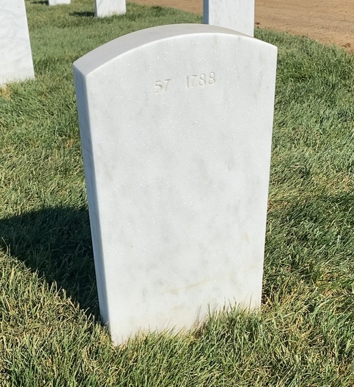 Back of headstone — Vandoster Langford Tabb