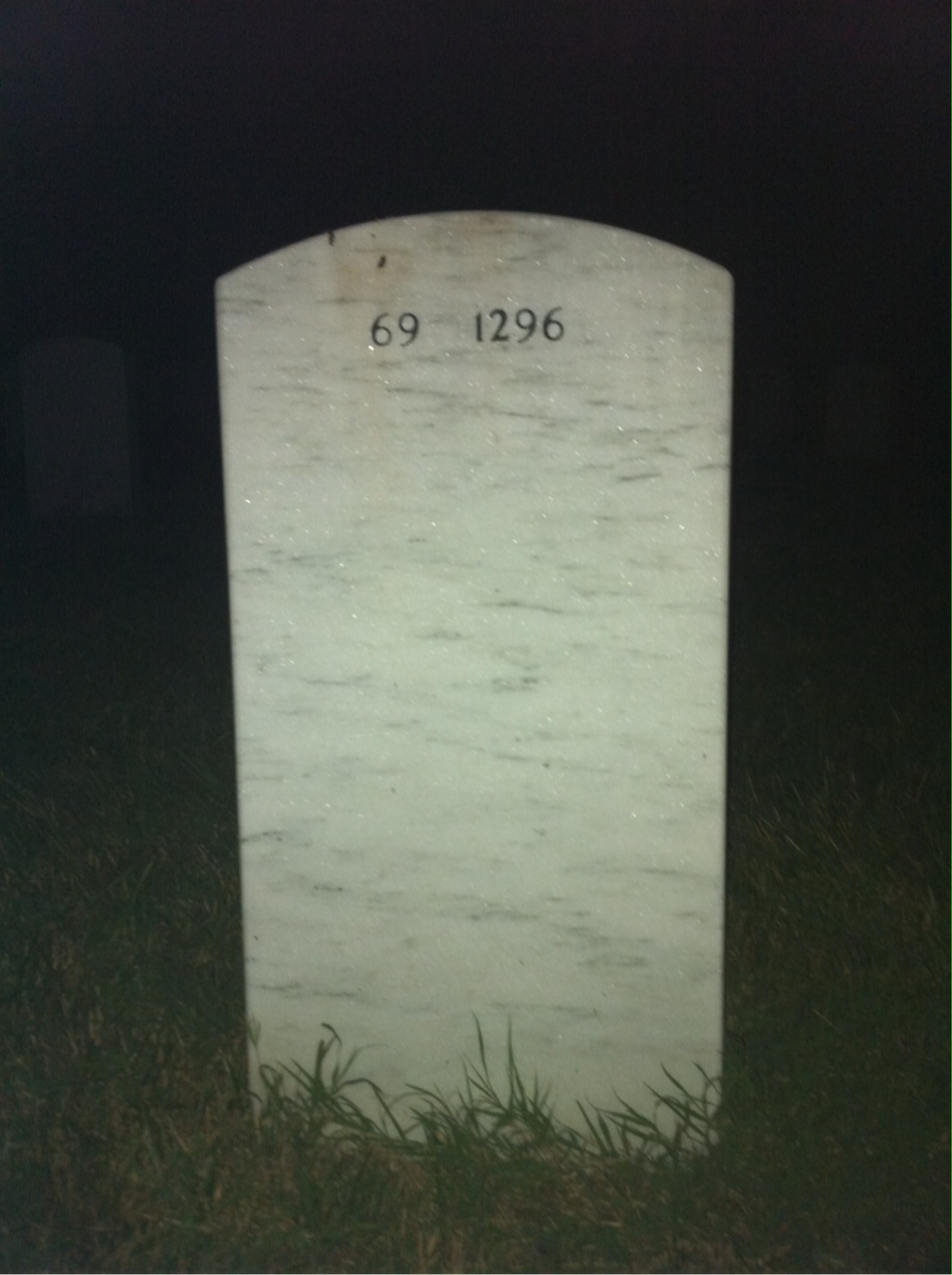Back of headstone — Raymond Mcglue