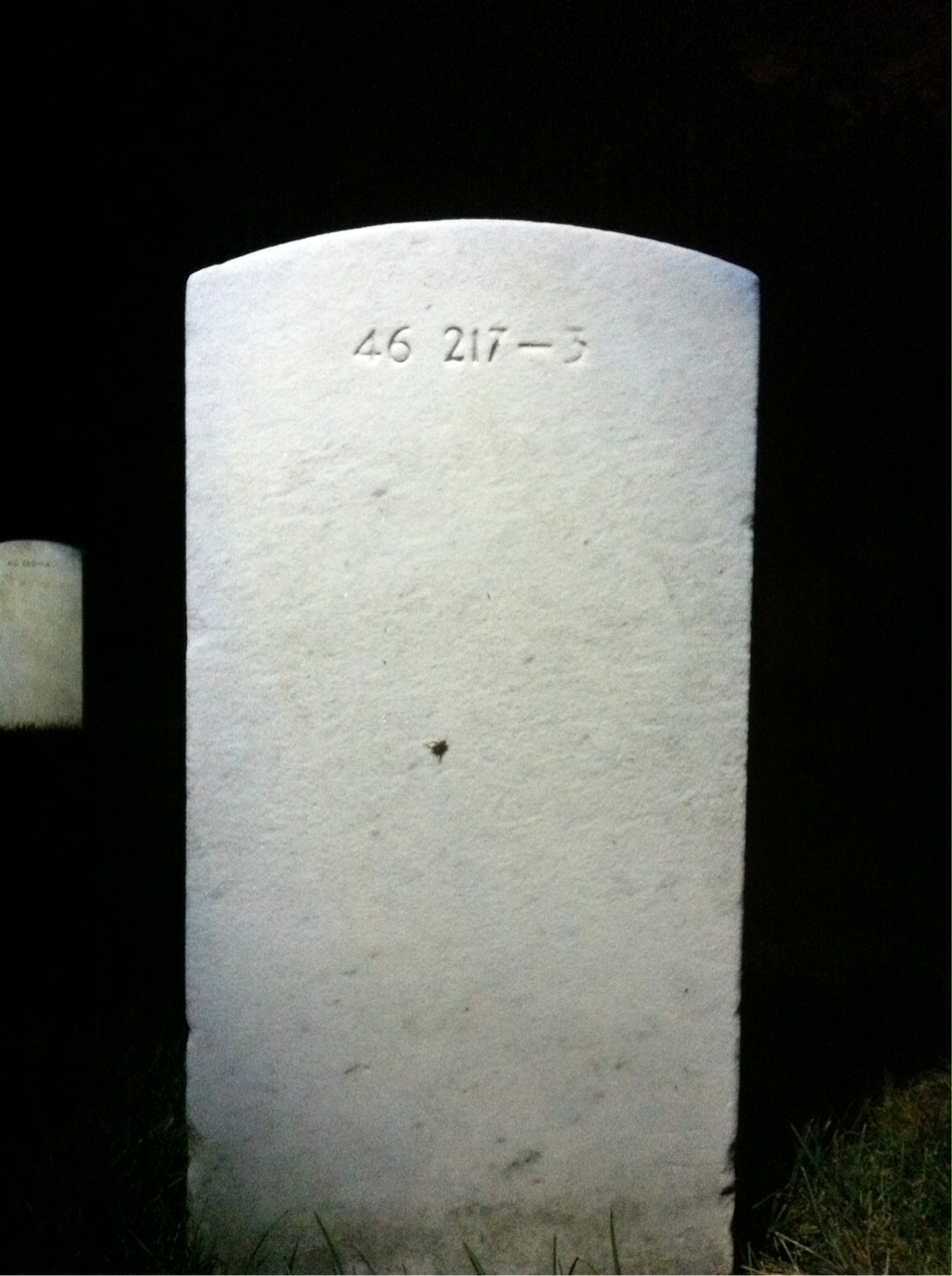 Back of headstone — Robert Murray