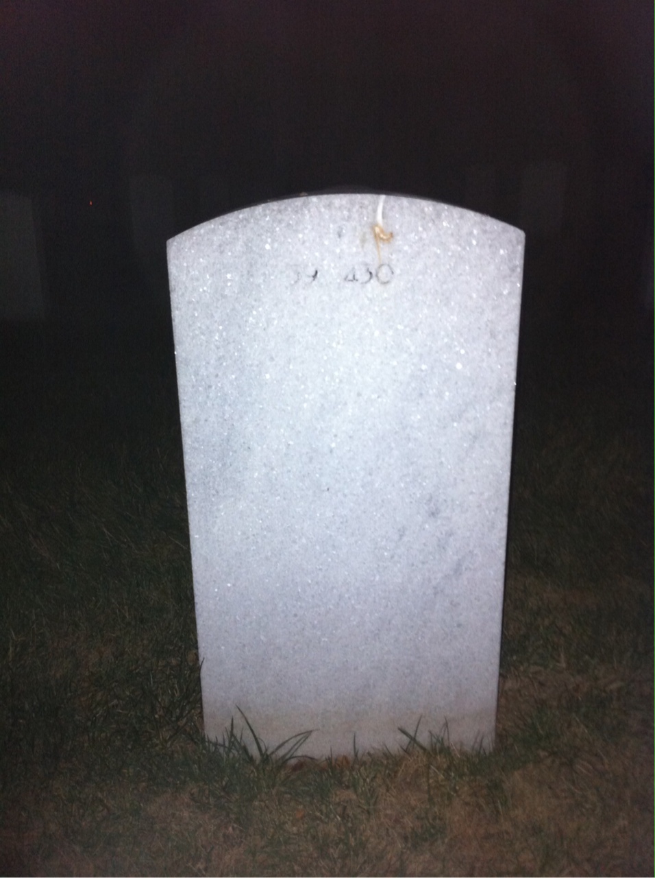 Back of headstone — Agnes Norfolk