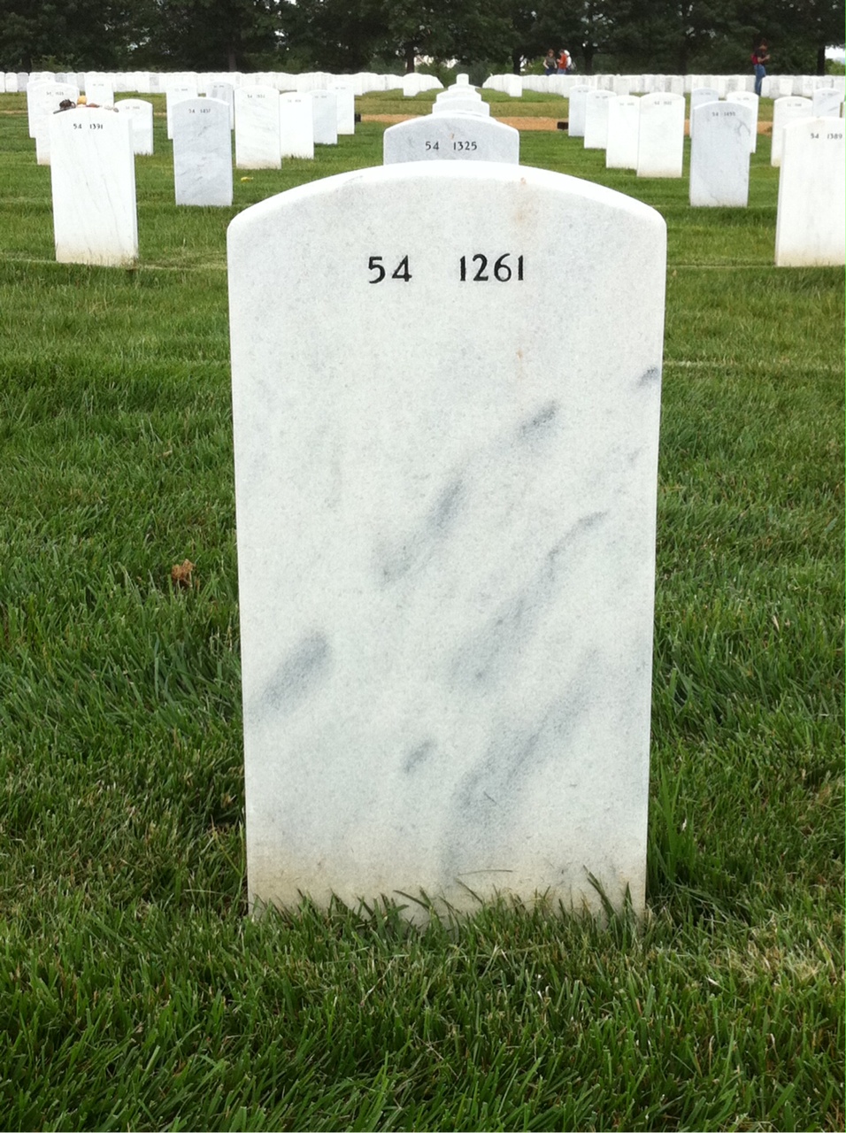 Back of headstone — Jeffrey Ghen