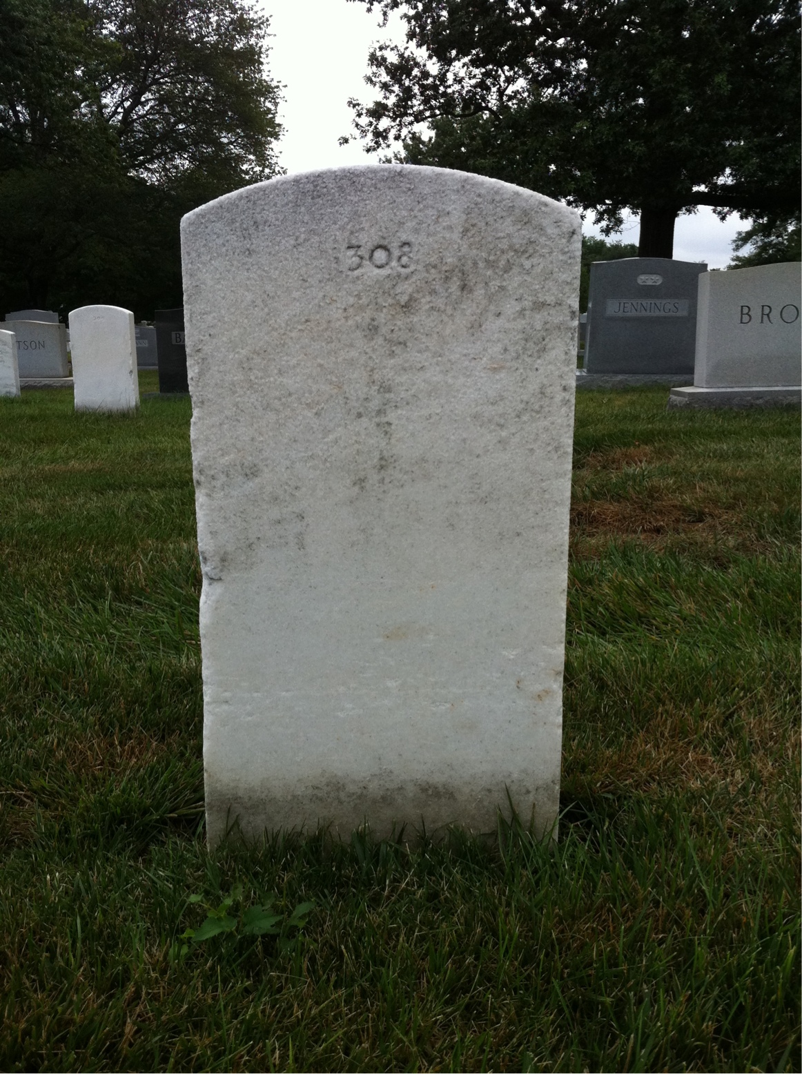 Back of headstone — Richard Moss