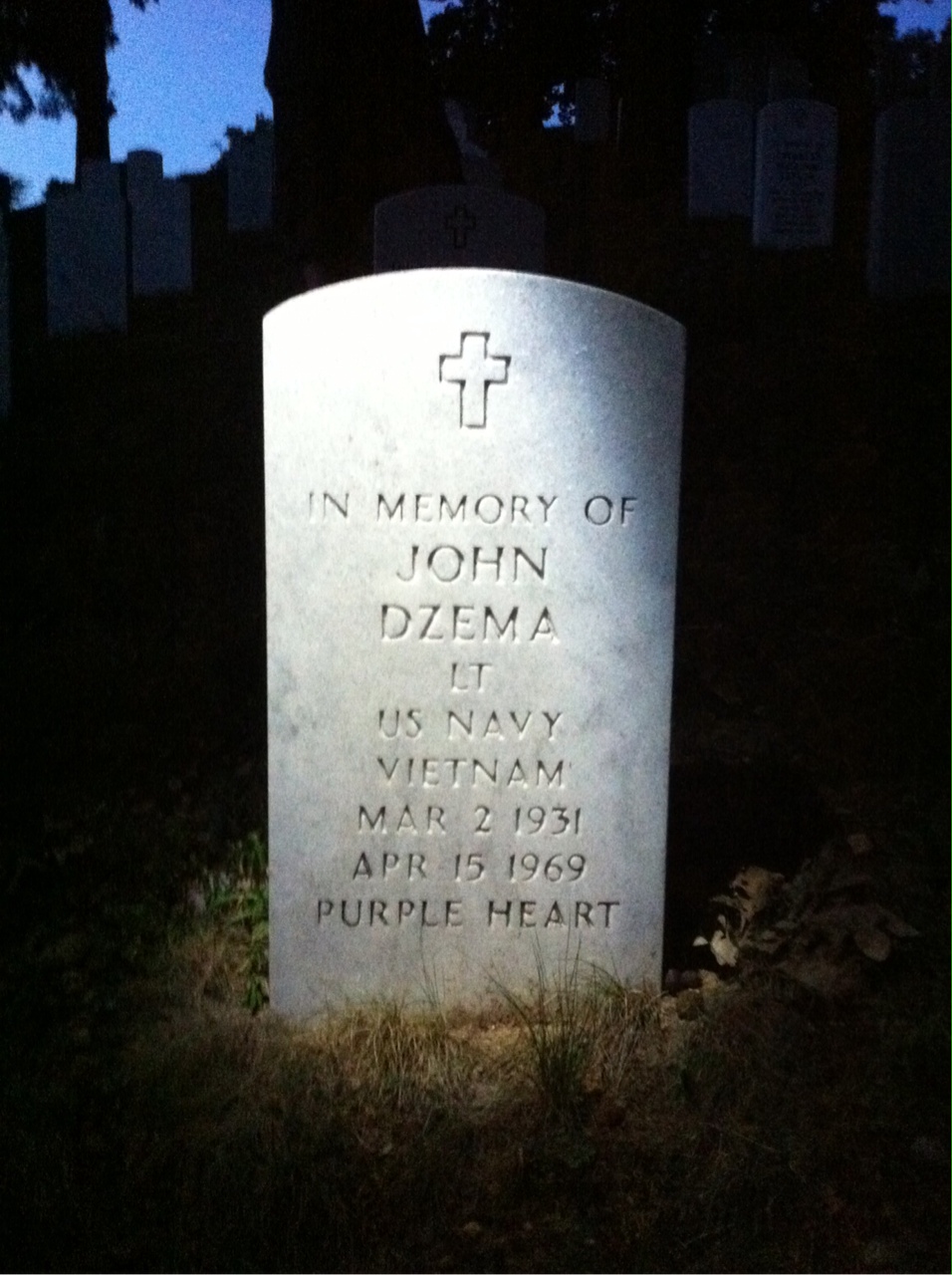 Headstone of John Dzema