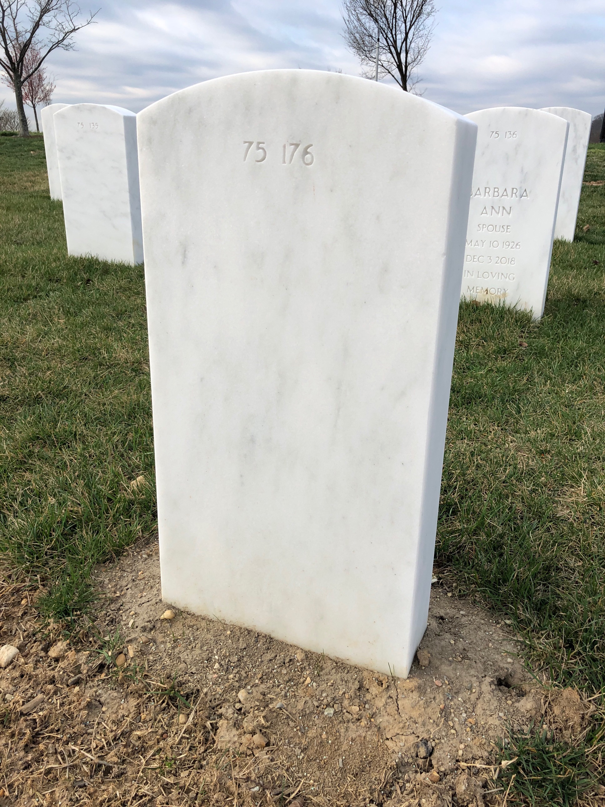 Back of headstone — Serafin Telles