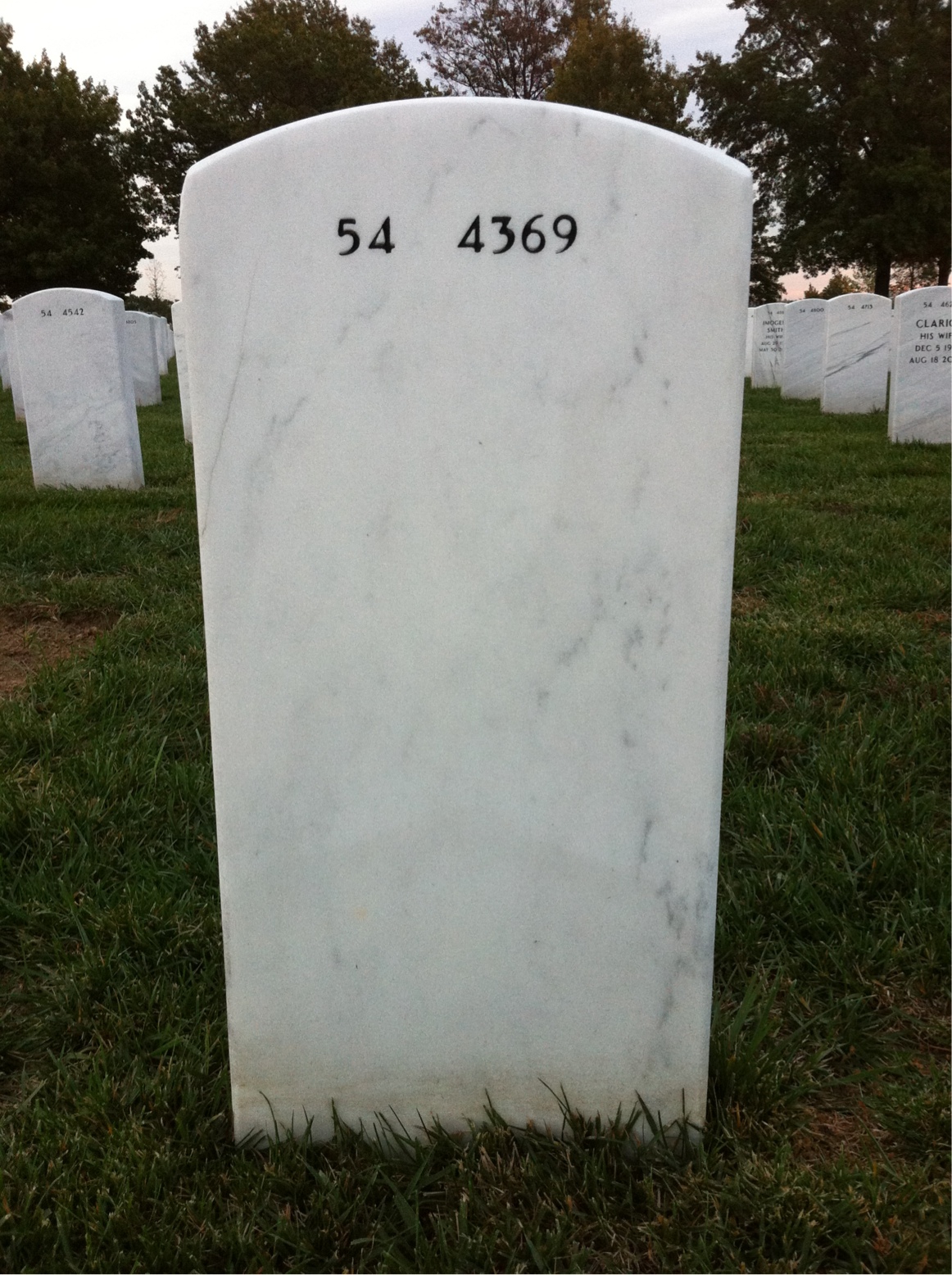 Back of headstone — Larry Johnson