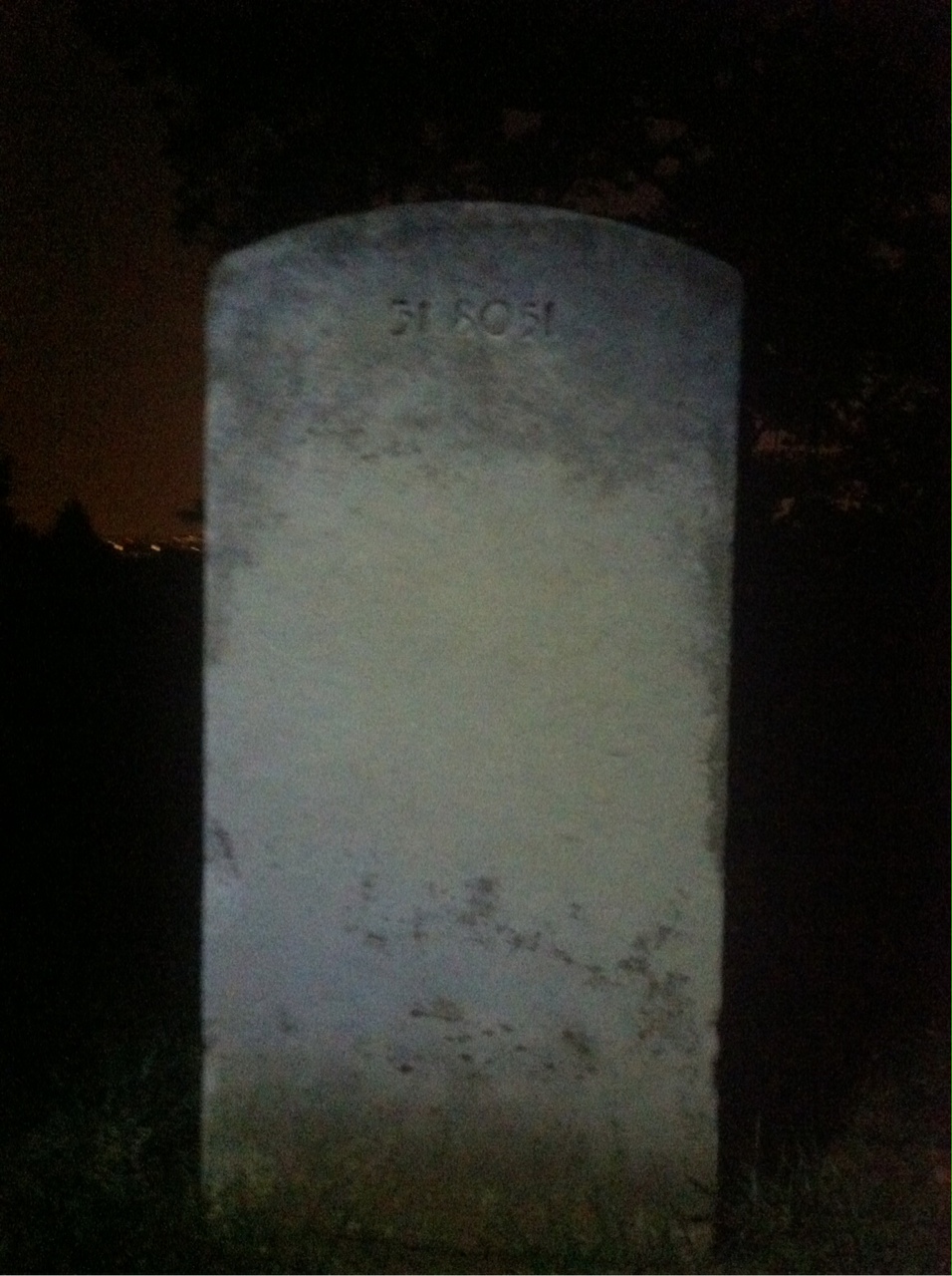 Back of headstone — Walter Smith