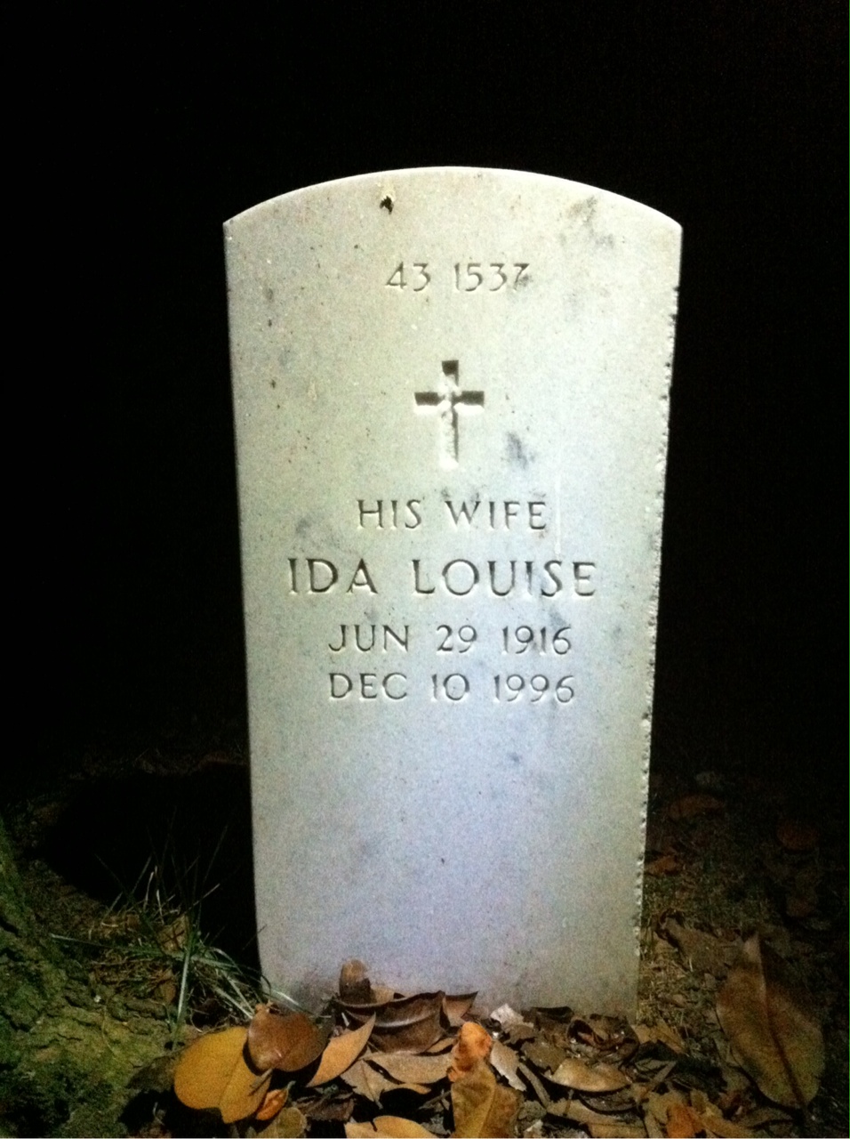 Back of headstone — Jesse W Pearson