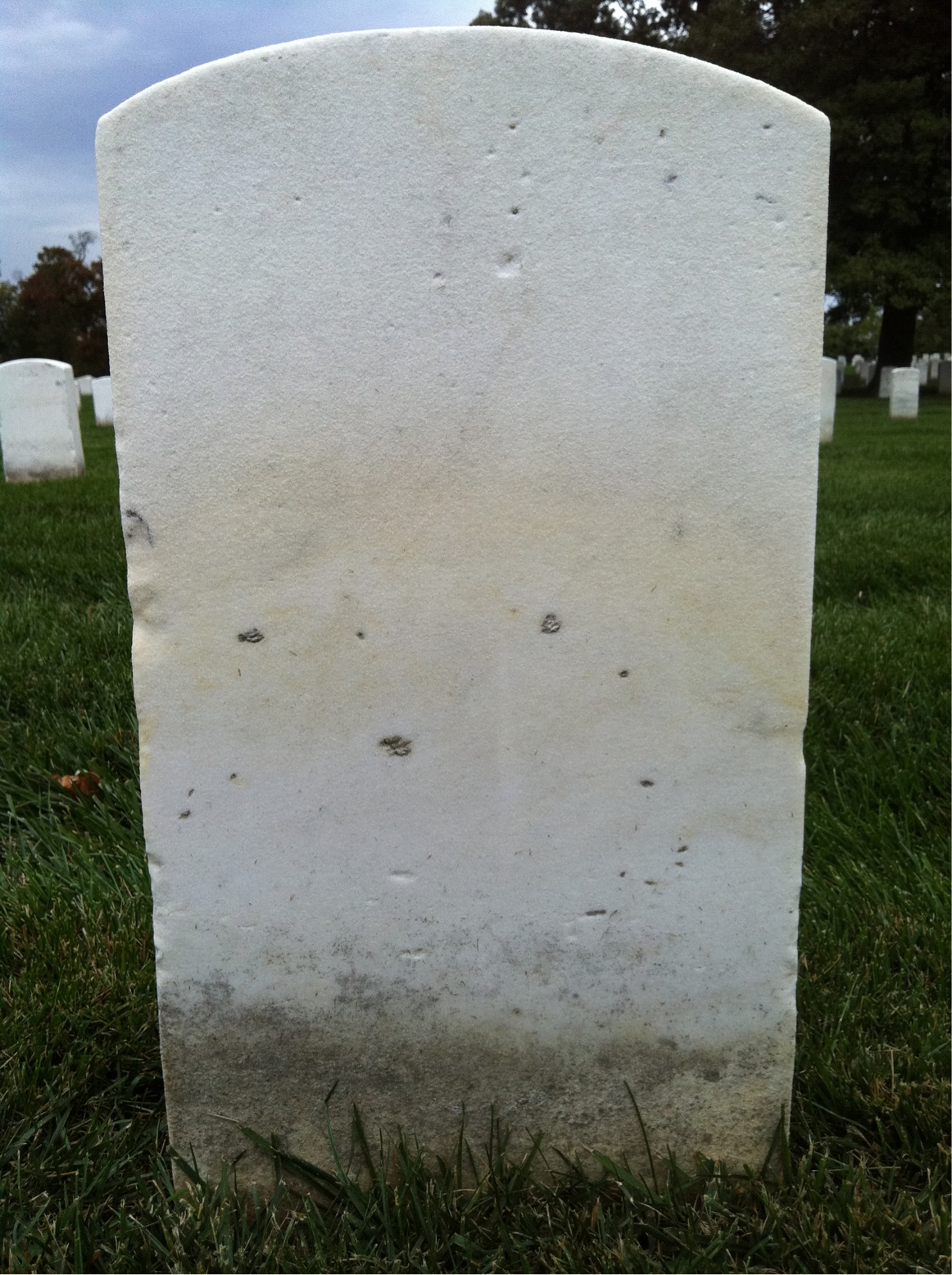 Back of headstone — Pauline Constant