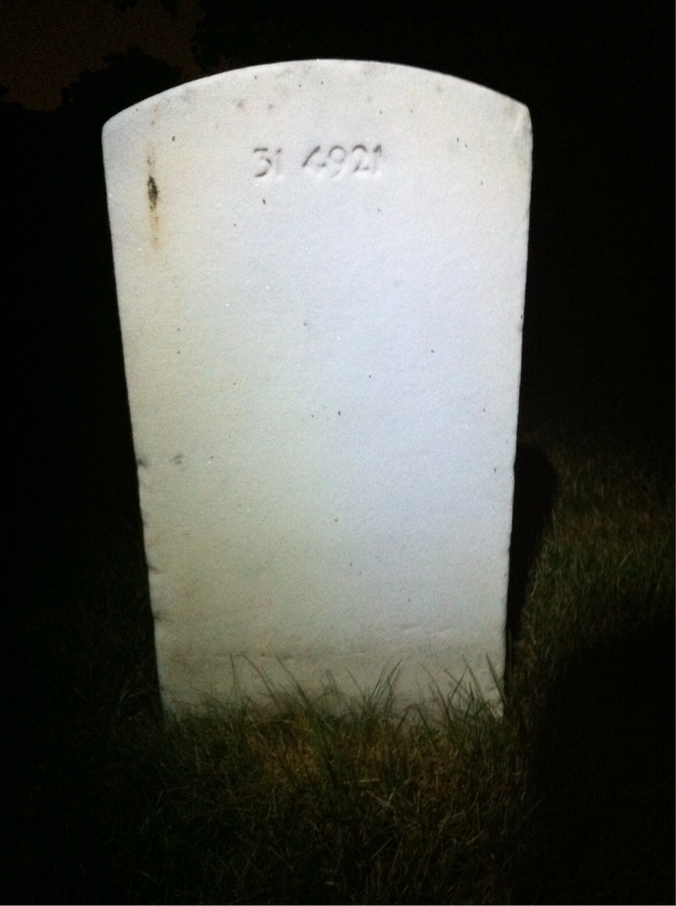 Back of headstone — Louis Myers