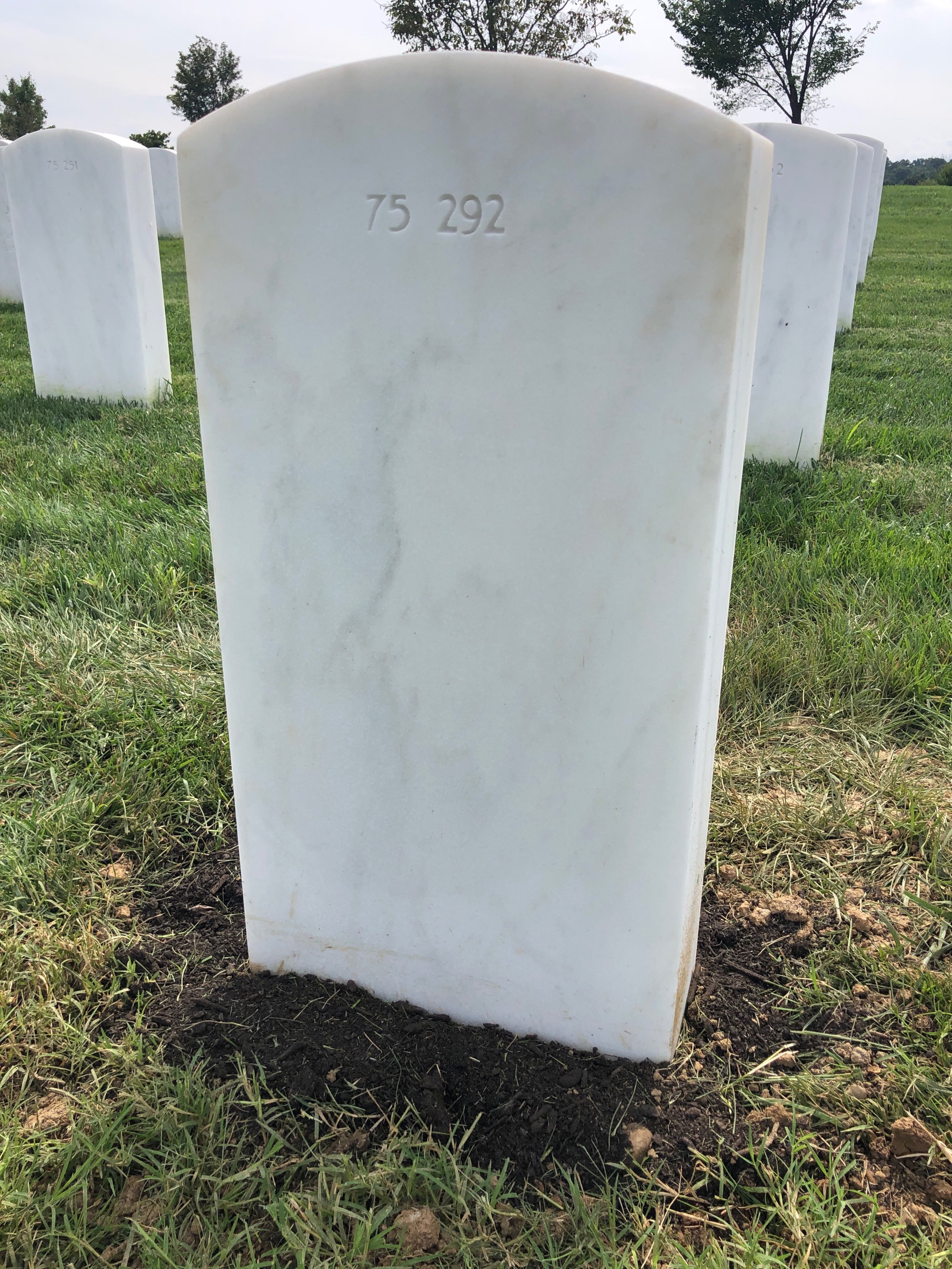 Back of headstone — Scott Francis Davis