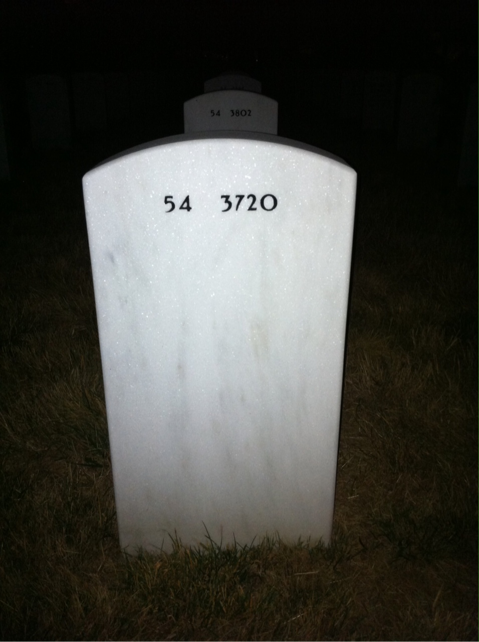 Back of headstone — William Stensland